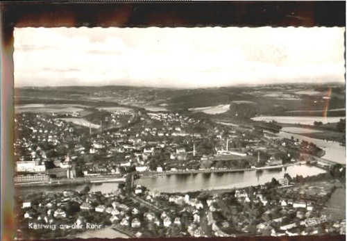 Kettwig fliegeraufnahme 1953 - kettwig, o