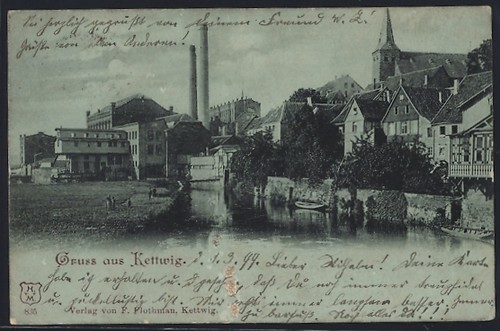 Essen kettwig häuserfront - häuserfront, am