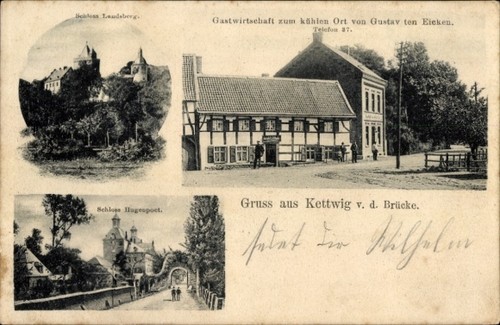 Kettwig vor der brücke - ak,