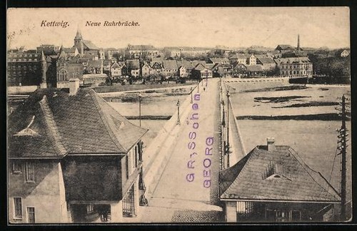 Kettwig neue ruhrbrücke - kettwig,,
