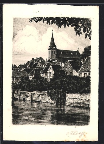 Künstler kettwig ruhr - künstler-ak,