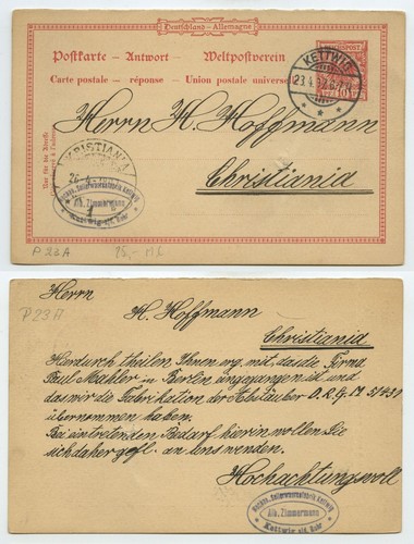 123964 ganzsache c a - ganzsache, 27