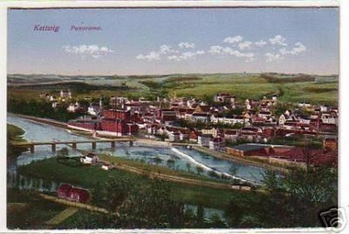 09688 kettwig panorama um - 09688, ak